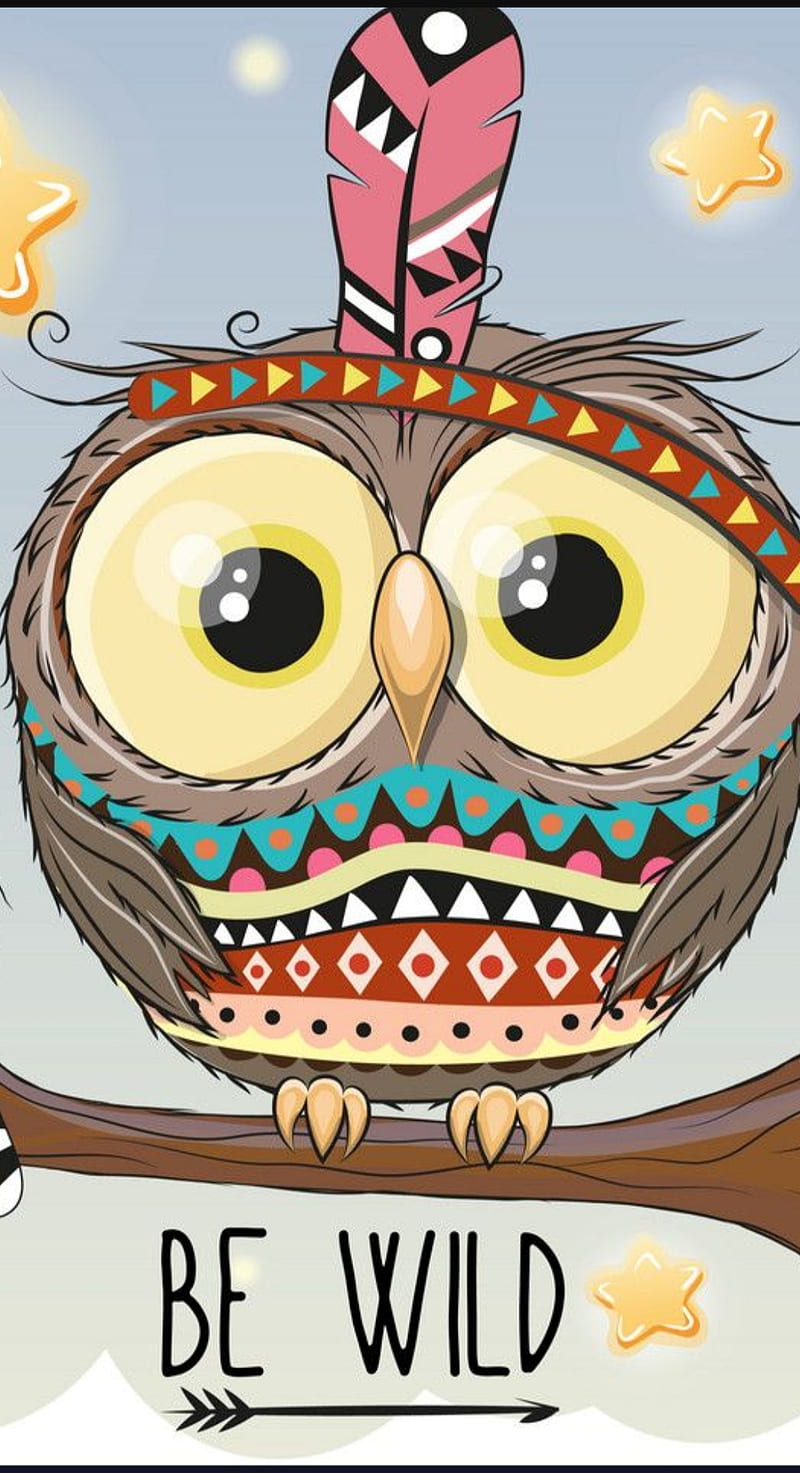 Owl tribal, wild and, HD phone wallpaper | Peakpx