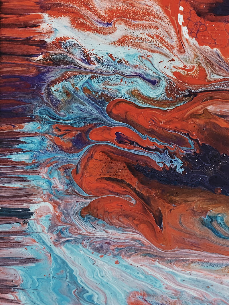 Of Red and Blue Abstract Painting, HD phone wallpaper | Peakpx