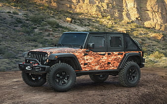 Jeep Wrangler Rubicon, offroad, 2017 cars, SUVs, Jeep Wrangler, mountains, Jeep, HD wallpaper