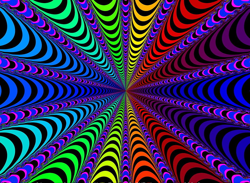 Punto al centro, ilusión óptica, 3d, ilusión, hipnótico, fractal, colores,  resumen, Fondo de pantalla HD | Peakpx