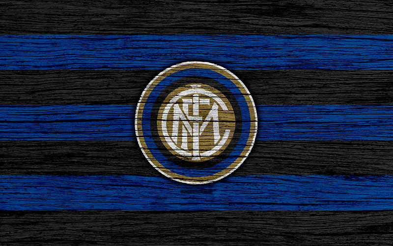 Inter Milan Serie A, logo, Italy, wooden texture, Internazionale, FC Inter Milan, soccer, football, Inter Milan FC, HD wallpaper