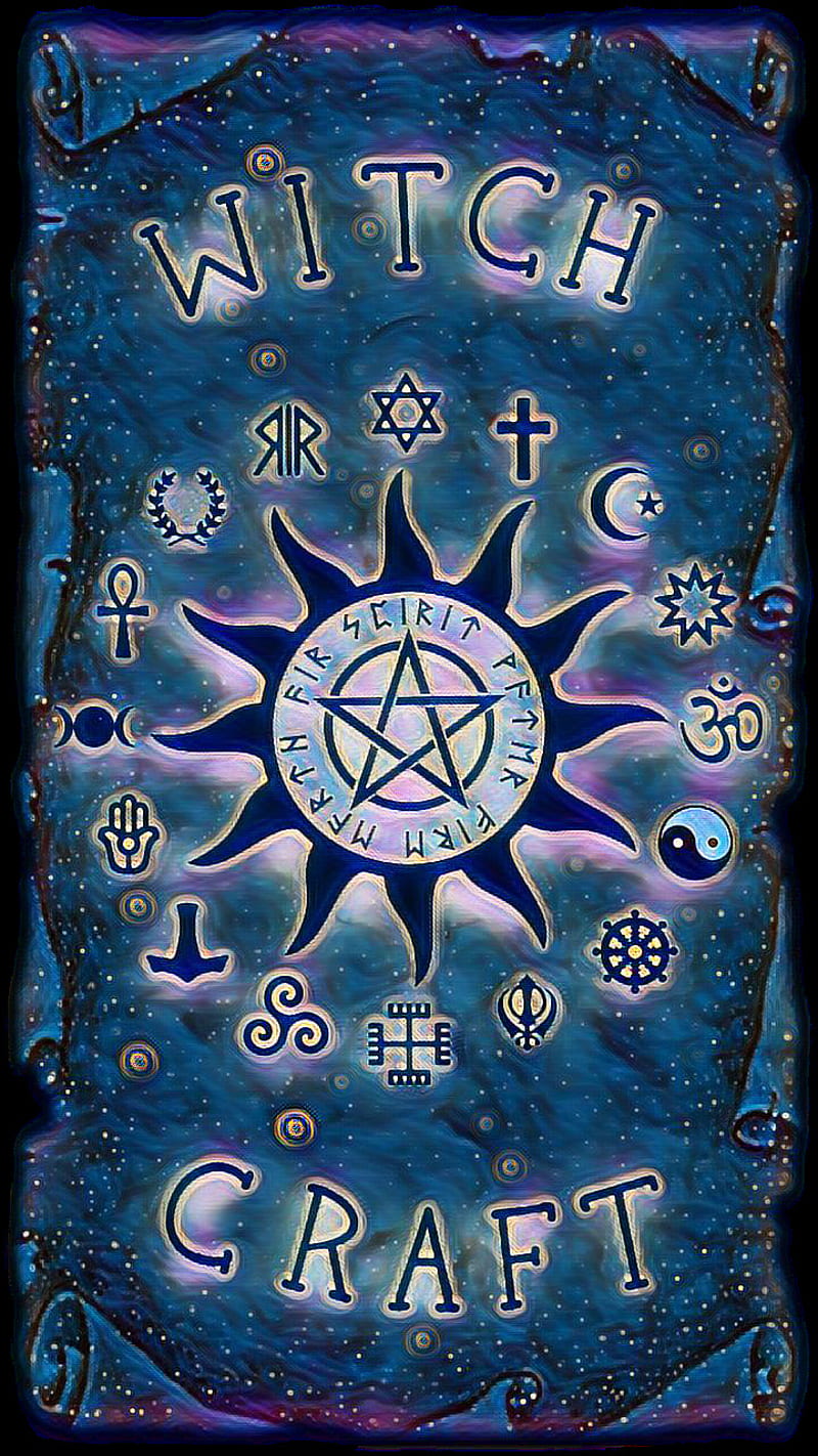 Witchcraft Nightstar, pagan, wiccan, witch, HD phone wallpaper