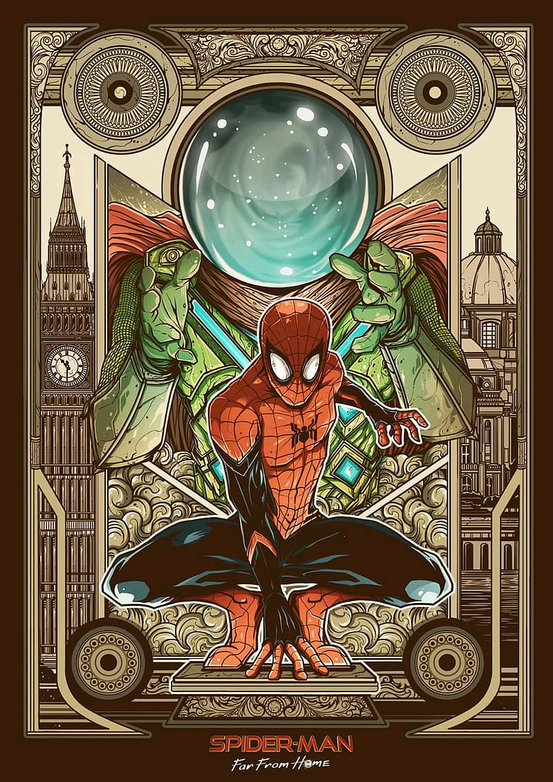 Spiderman Mysterio, far, from, gyllenhaal, holland, home, jake, tom, HD  phone wallpaper | Peakpx