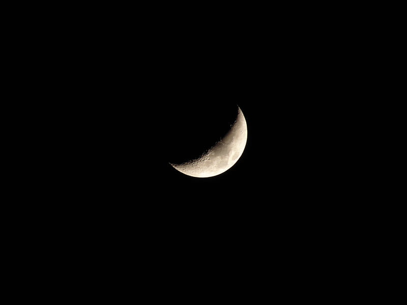 moon, month, night, black, HD wallpaper