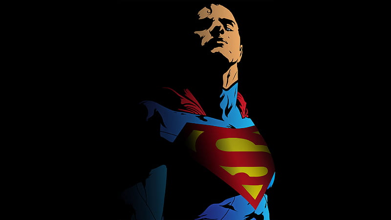 Superman Minimal , superman, minimalism, artist, artwork, digital-art, behance, superheroes, HD wallpaper