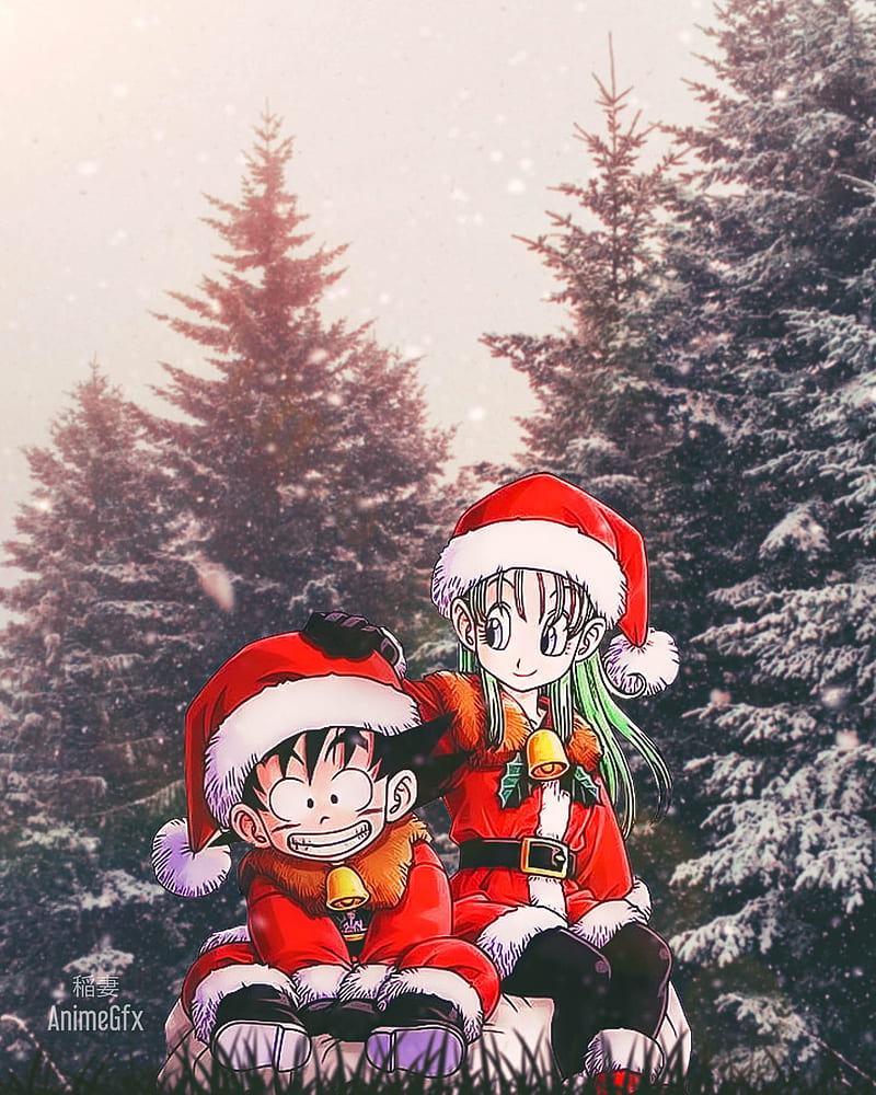 DBZ Christmas, anime, animeart, animechristmas, animeedit, anime,  dragonballz, HD phone wallpaper | Peakpx