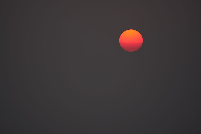 orange round ball on black background, HD wallpaper