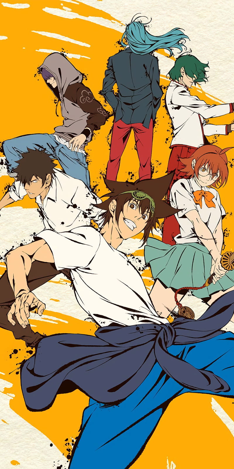 The god of hi school, action, anime, cast, characters, cool, crunchyroll, fighting, group, mori jin, HD phone wallpaper