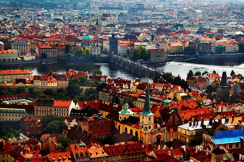 Cities, City, Cityscape, Prague, Czech Republic, Charles Bridge, HD wallpaper