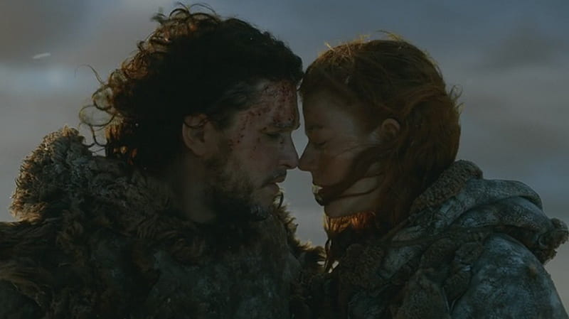 Jon Snow and Ygritte, Lovers, A Game of Thrones, Ygritte, Jon Snow, HD wallpaper