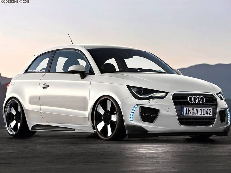Audi A1 Tuning, audi tuning, audi a1 2011, audi a1, audi, kk designs, a1, car, virtualtuning, new audi, HD wallpaper