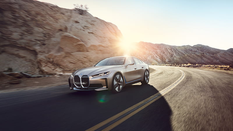 BMW i4, 2021 cars, electric cars, HD wallpaper