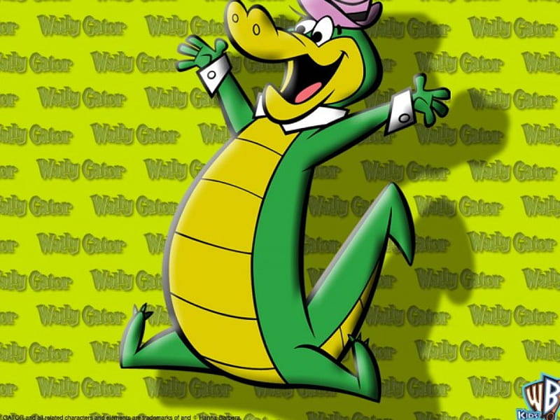 wally gator, gator, reptile, wally, hat, HD wallpaper