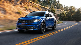 Kia, Kia Sorento, Blue Car, Car, SUV, HD wallpaper