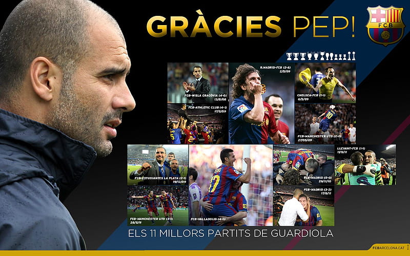 THANKS PEP-FC Barcelona Club, HD wallpaper