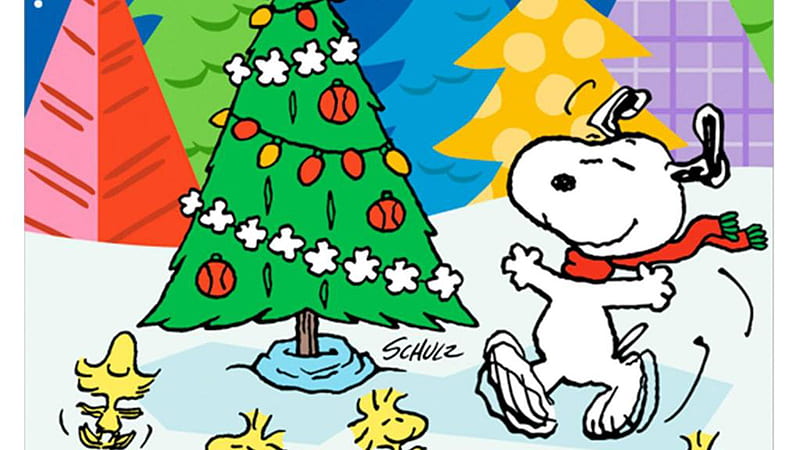 Cool Snoopy Is Celebrating Christmas Snoopy Christmas, HD wallpaper