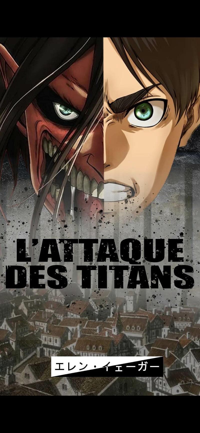 Attack on titan, anime, attaque des titans, snk, HD phone