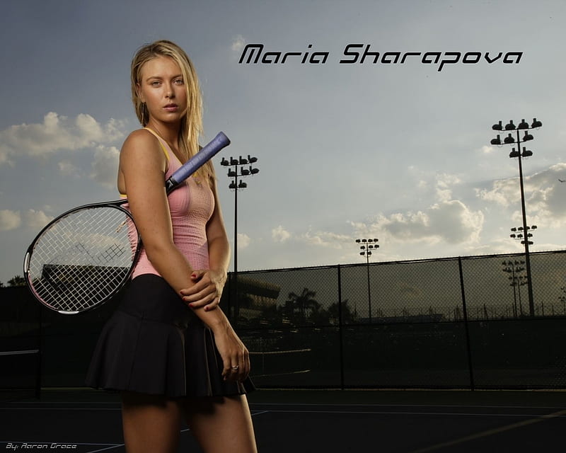 Maria Sharapova, maria, model, beauty, tennis, esports, sharapova, HD wallpaper