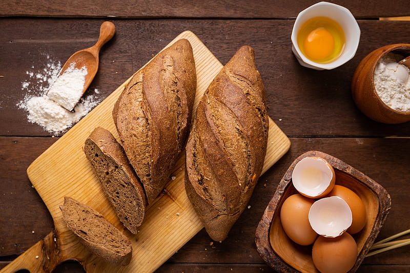 Food, Bread, Egg, Flour, Baking, Still Life, HD wallpaper