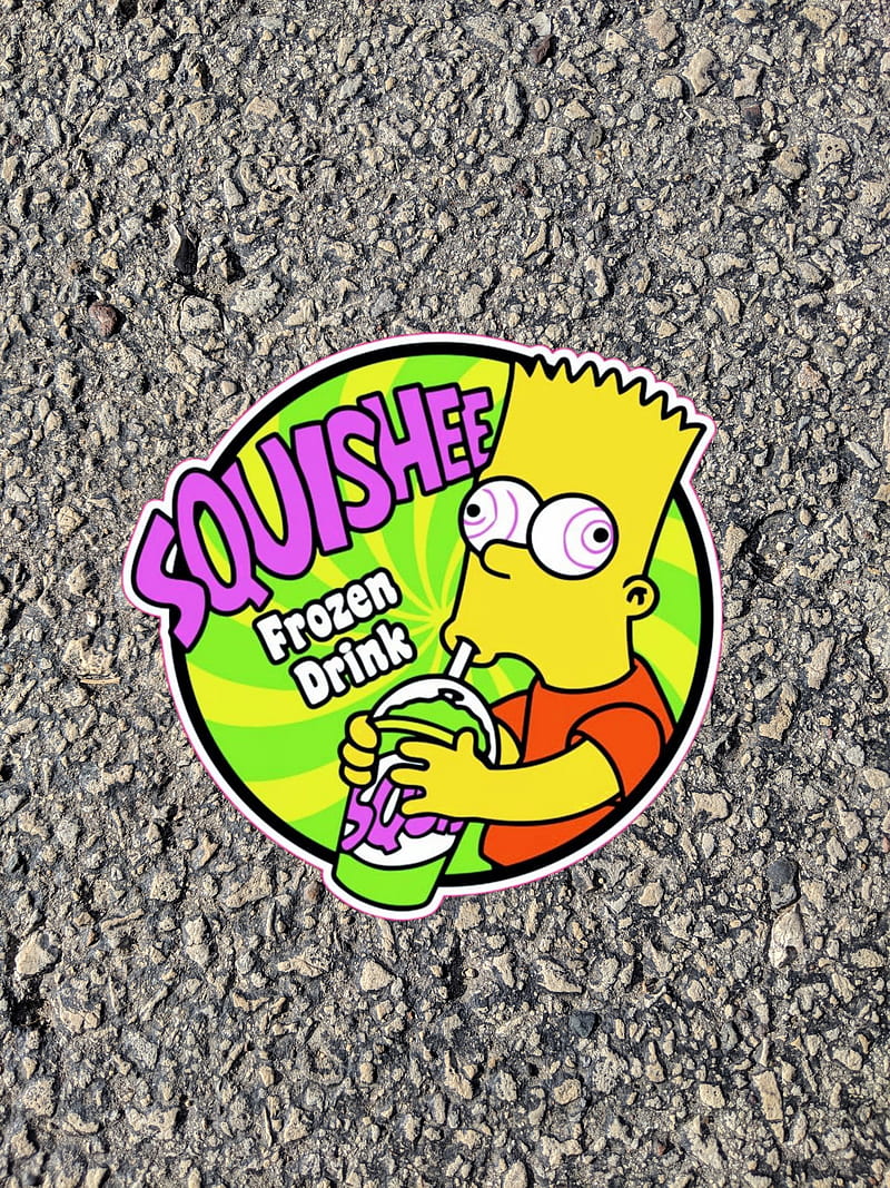 Squishee, bart, simpsons, HD phone wallpaper | Peakpx