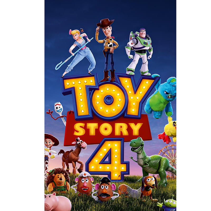 Toy story 4 , buzz, disney, lightyear, pixar, poster woody, HD phone wallpaper