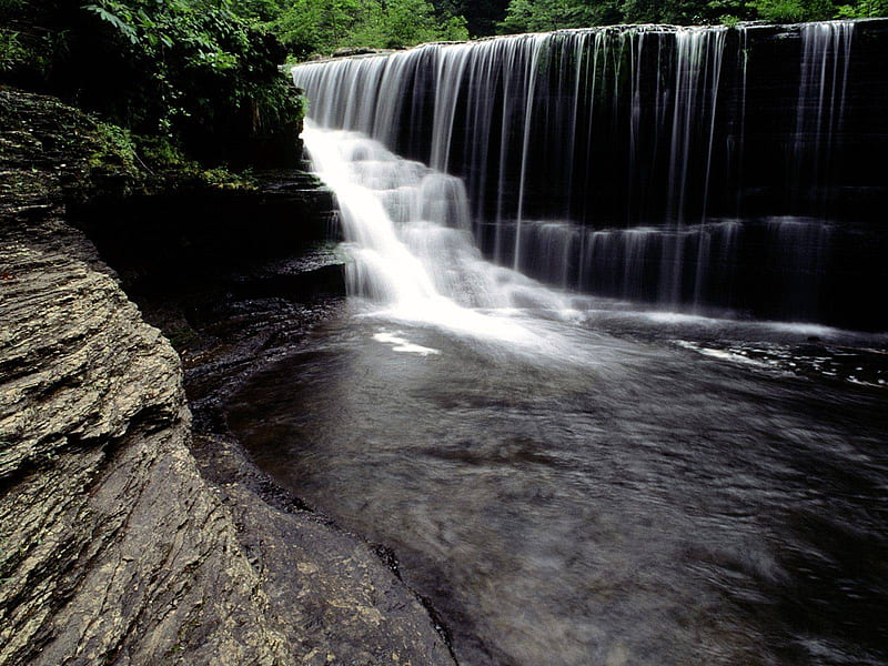 Greeter Falls, Cumberland Plateau, Tennessee, greeter falls, tennessee, cumberland plateau, HD wallpaper