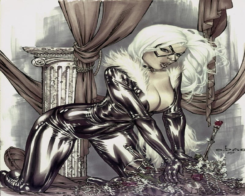Black Cat (Comics), marvel, felicia hardy, cat burglar, spider man, HD wallpaper