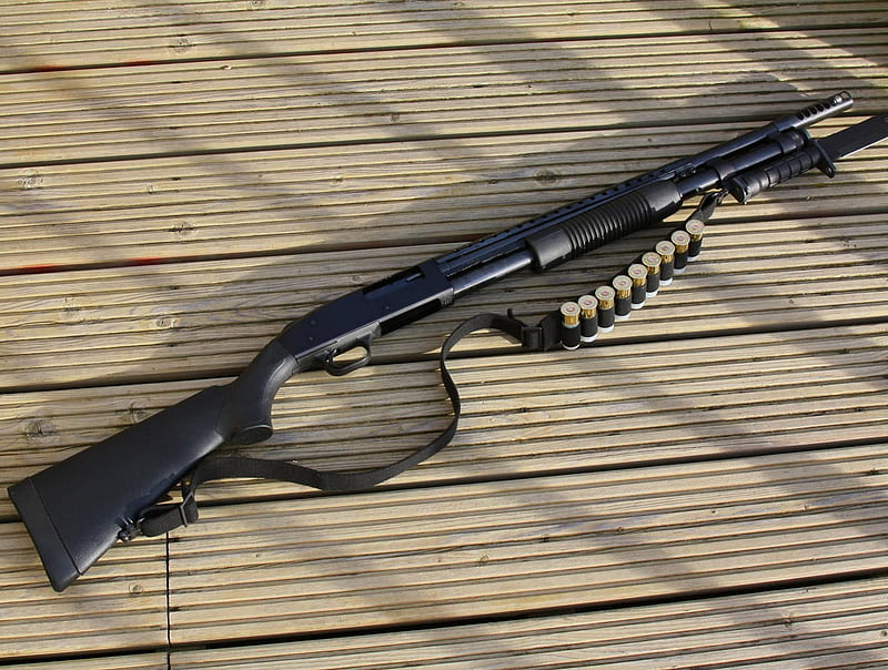 Mossberg 590, firearm, thrill, weapon, shotgun, HD wallpaper