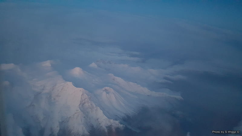 Above Anchorage, Alaska, Anchorage, Mountains, Alaska, Sky, White, Snow, Blue, Ice, HD wallpaper