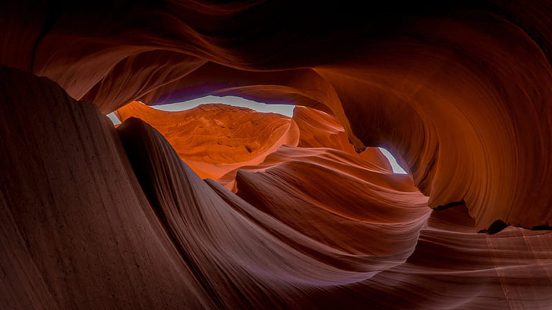 Lower Antelope Canyon, Formed by erosion of Navajo sandstone, Slot canyon, East of Page Arizona, Antelope canyon, HD wallpaper