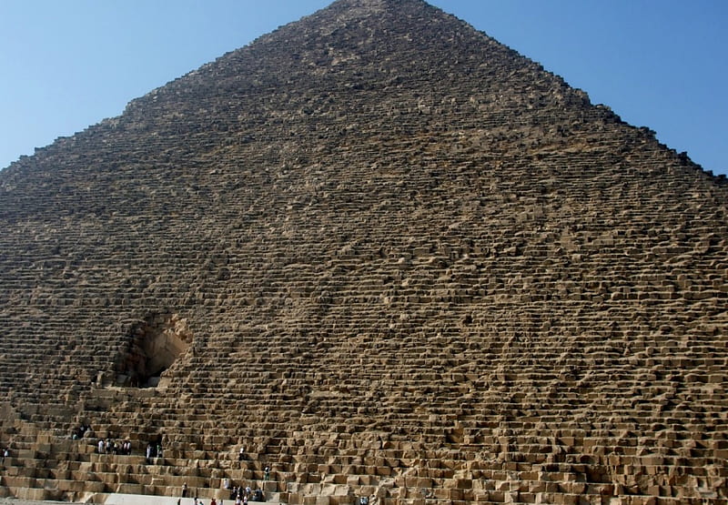 Great Pyramid, tomb, Pharoah, desert, ancient, stone, Egypt, landmark, pyramid, HD wallpaper