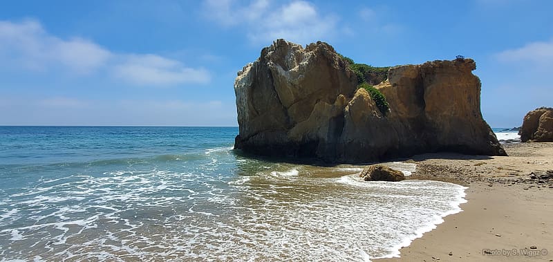 El Matador Beach, Malibu, California, Beach, Malibu, Horizon, California, Rock, Sand, Nature, Ocean, El Matador, Waves, Blue, Birds, HD wallpaper