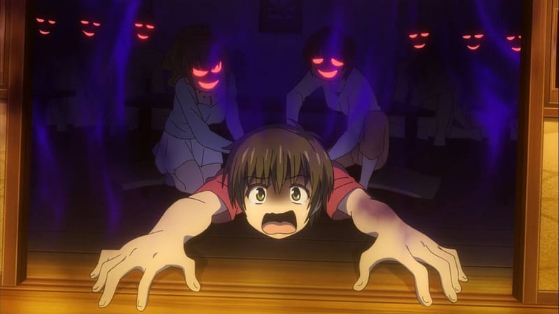 anime visual of a scared and terrified young woman ; | Stable Diffusion
