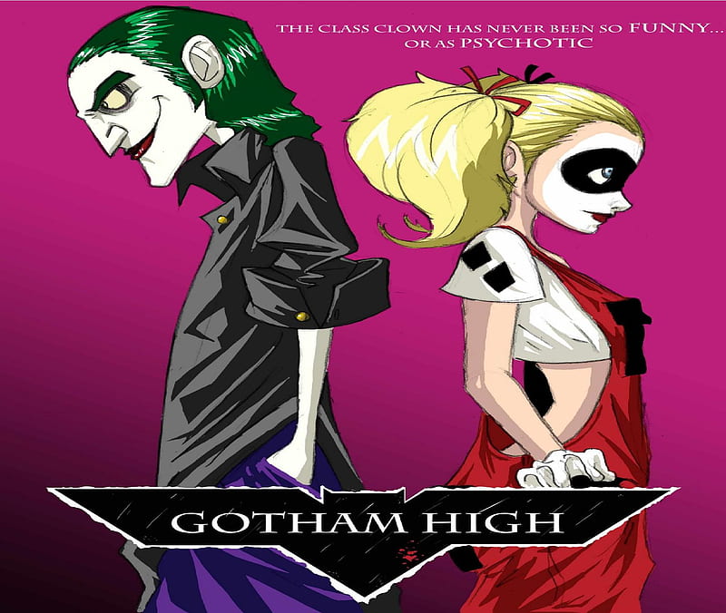 Gotham High, harley quinn, joker, HD wallpaper | Peakpx