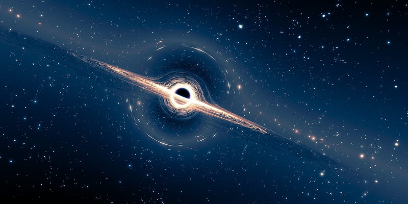 Black Hole Background, Ultra Black Hole, HD wallpaper