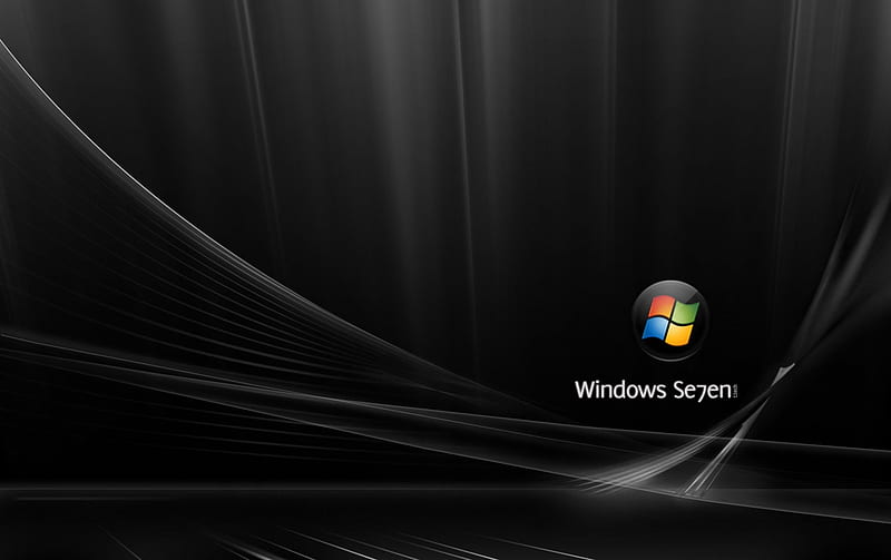 67 - Windows 7, windows, windows 7, dark, 7, black, microsoft, seven, chrome, HD wallpaper