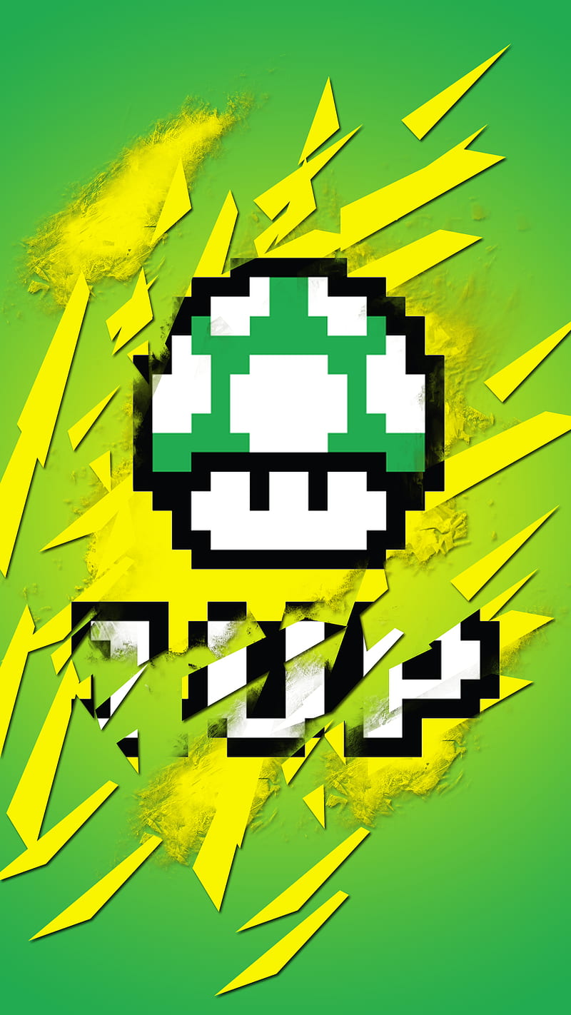 Mario Bros., green, video games, Nintendo, video game art, HD phone wallpaper