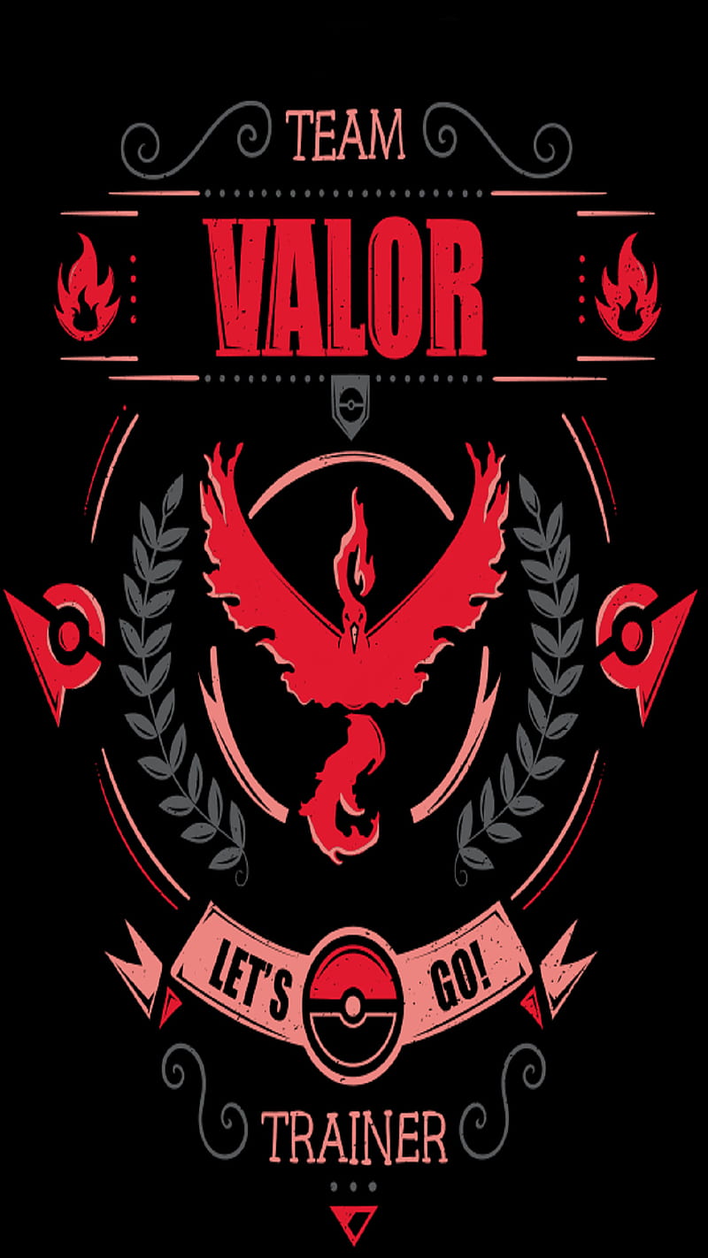 Pokemon Go Team Valor Smartphone Wallpaper  Pokemon teams, Pokemon go team  valor, Pokemon go images