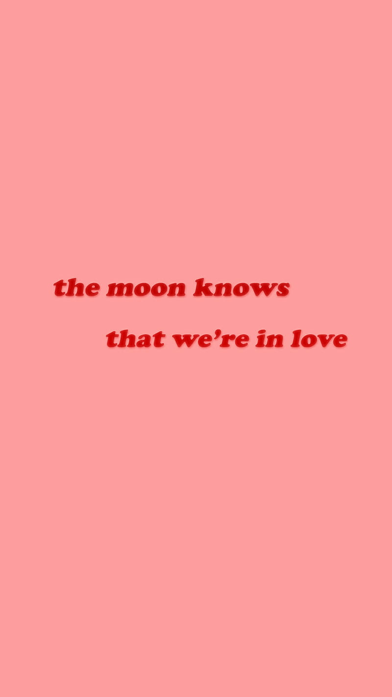 The Moon Knows, aesthetic, love, saying, romance, quote, HD phone wallpaper