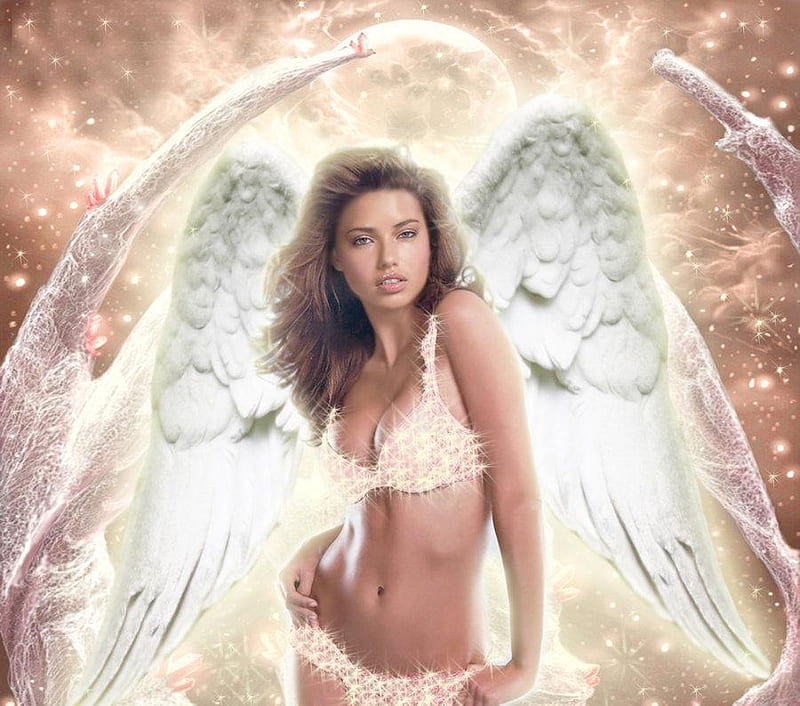 Hot Naked Women With Angle Wings