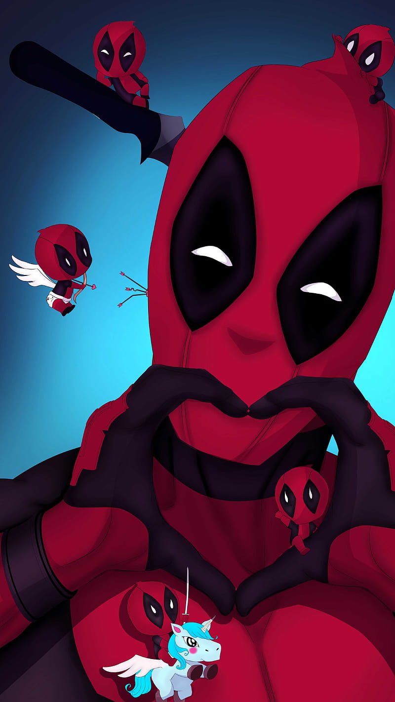 Love Deadpool Wallpaper 4K