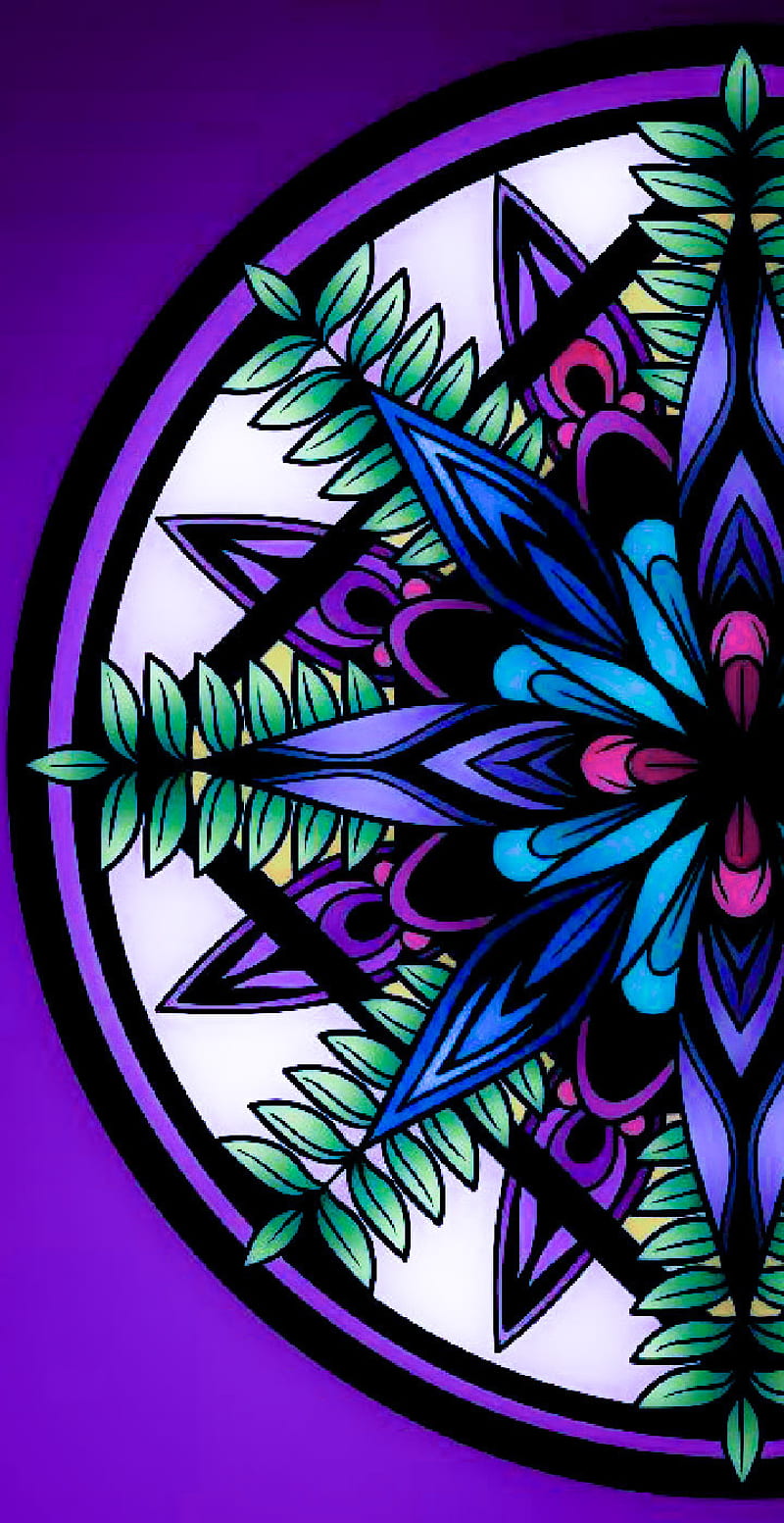 Mandala morado, Fondo de pantalla de teléfono HD | Peakpx