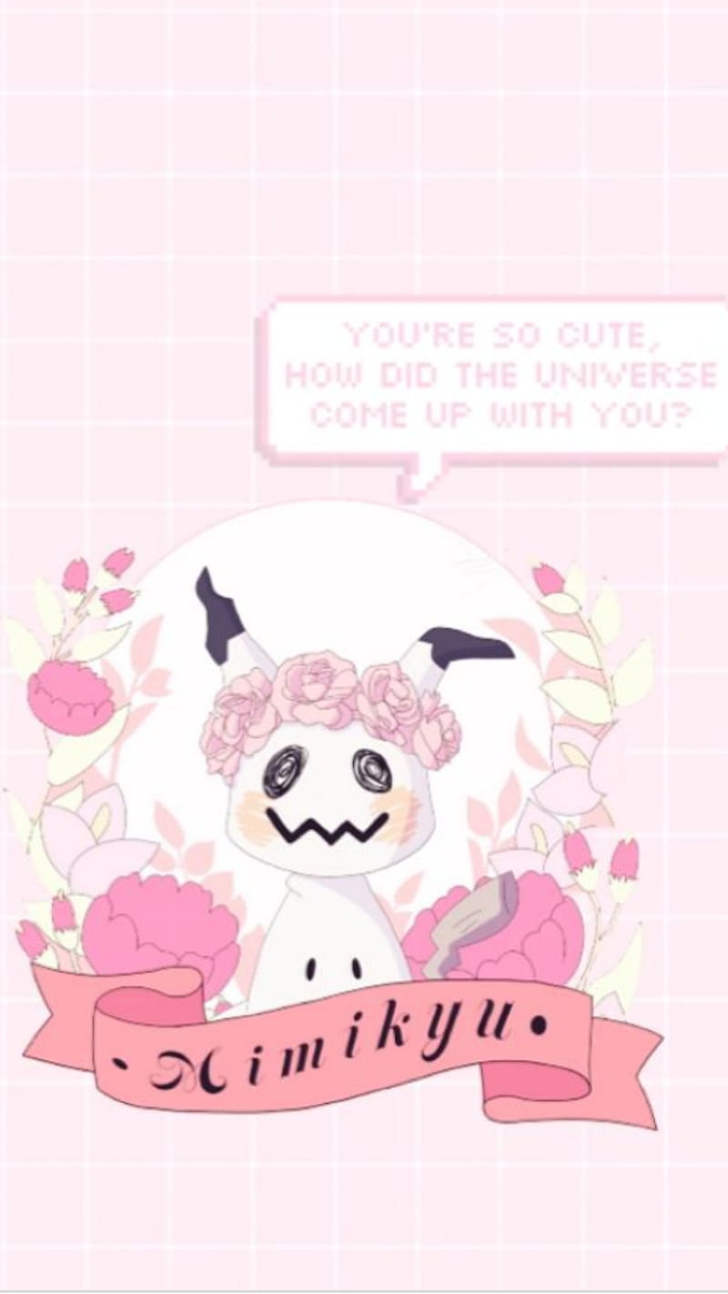 Cute pokemon, aesthetic, mimyku, pink, pink aesthetic, pink ...