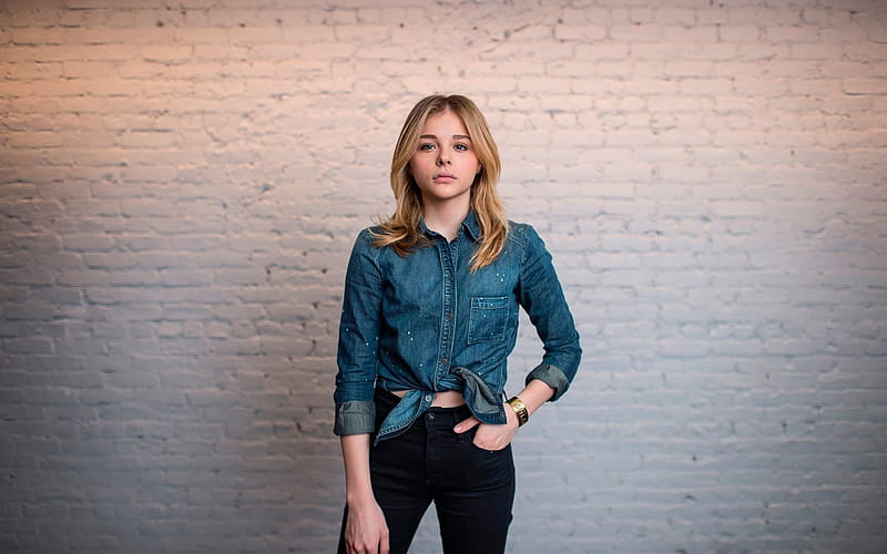 actress, look, celebrity, chloe grace moretz, HD wallpaper