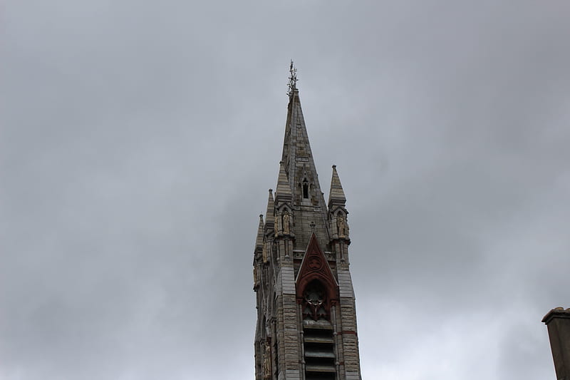 Close shot of high tower, religious, church tower, close shot, catholic, HD wallpaper