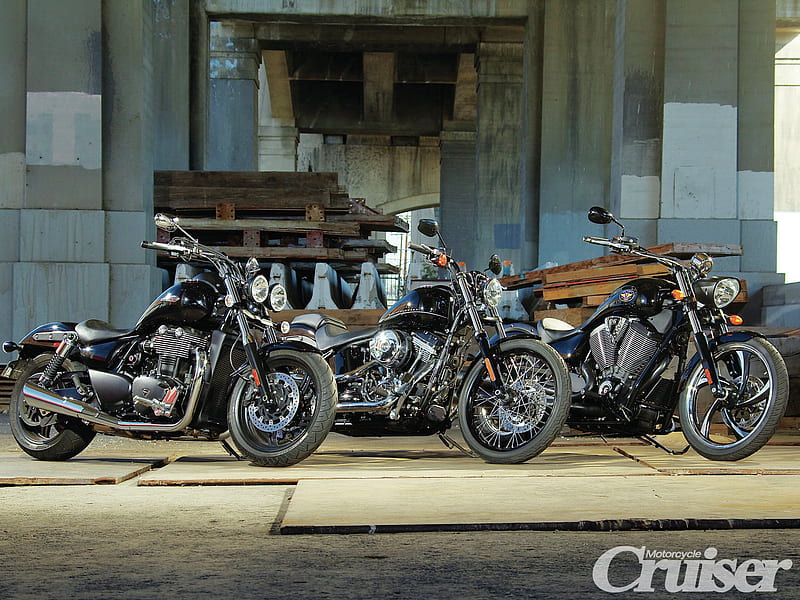 Harley-vs-Triumph-vs-Victory, vic, cruisers, tri, bikes, 3, HD wallpaper