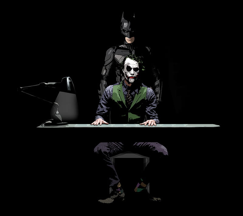 2K free download | Joker and Batman, batman, dark, joker, knight, HD ...