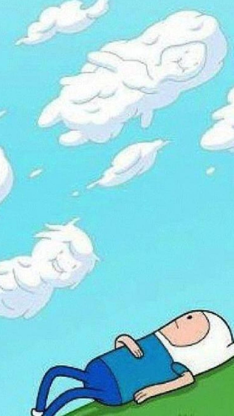 Finn nubes, adventure, aventura, hora, time, HD phone wallpaper
