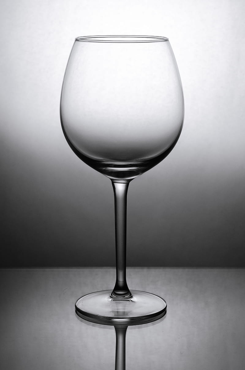grayscale of wine glass, HD phone wallpaper
