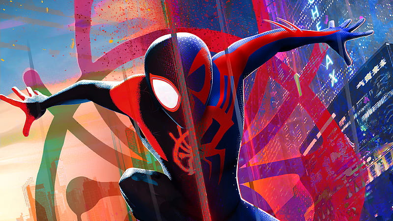 Miles Morales Spiderman 2099, spiderman, superheroes, artist, artwork, digital-art, artstation, HD wallpaper